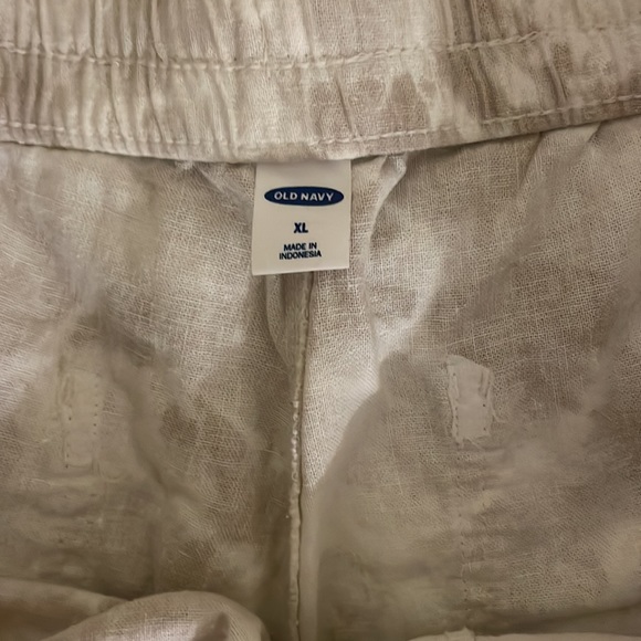 Old Navy Tie Dye Linen Drawstring Shorts XL - Picture 3 of 4